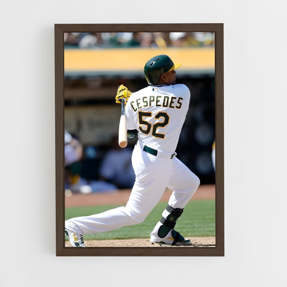 Poster Cespedes en Action – affiche Baseball (vue 5)